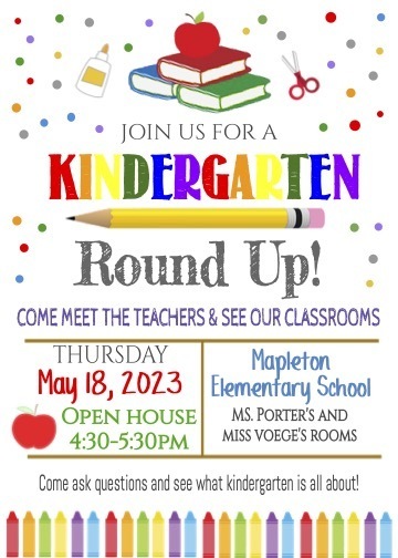 Kindergarten Round Up Invitation