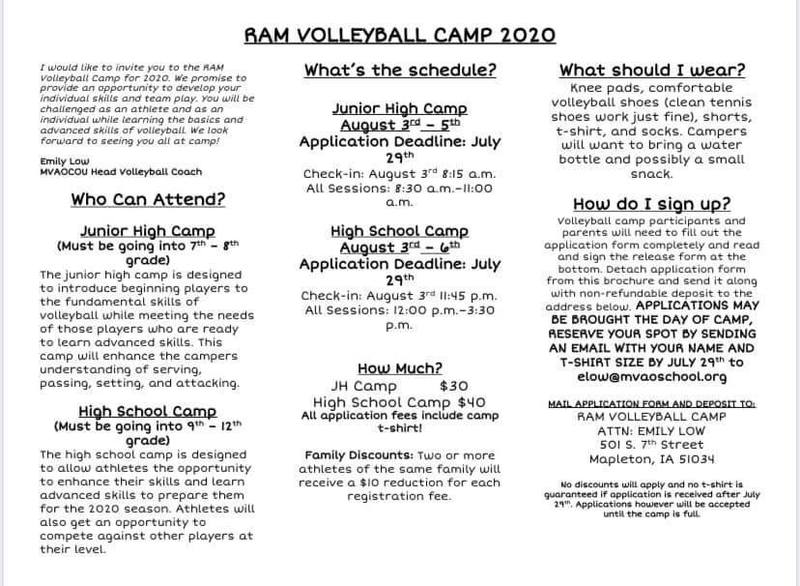 Summer Sport Camp Information